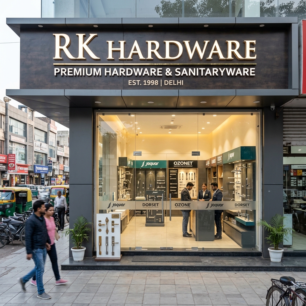 RK Hardware shopfront on MG Road, Sultanpur, New Delhi